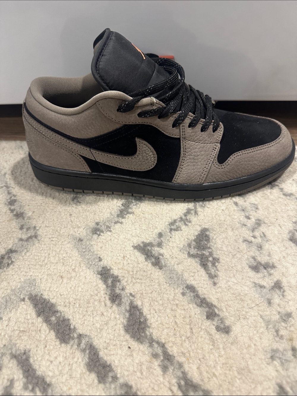 Nike Air Jordan 1 Low — Black & Taupe Sneaker